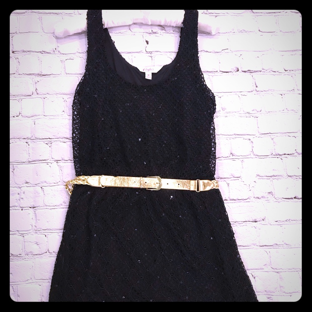 Candies Medium black sequins dress